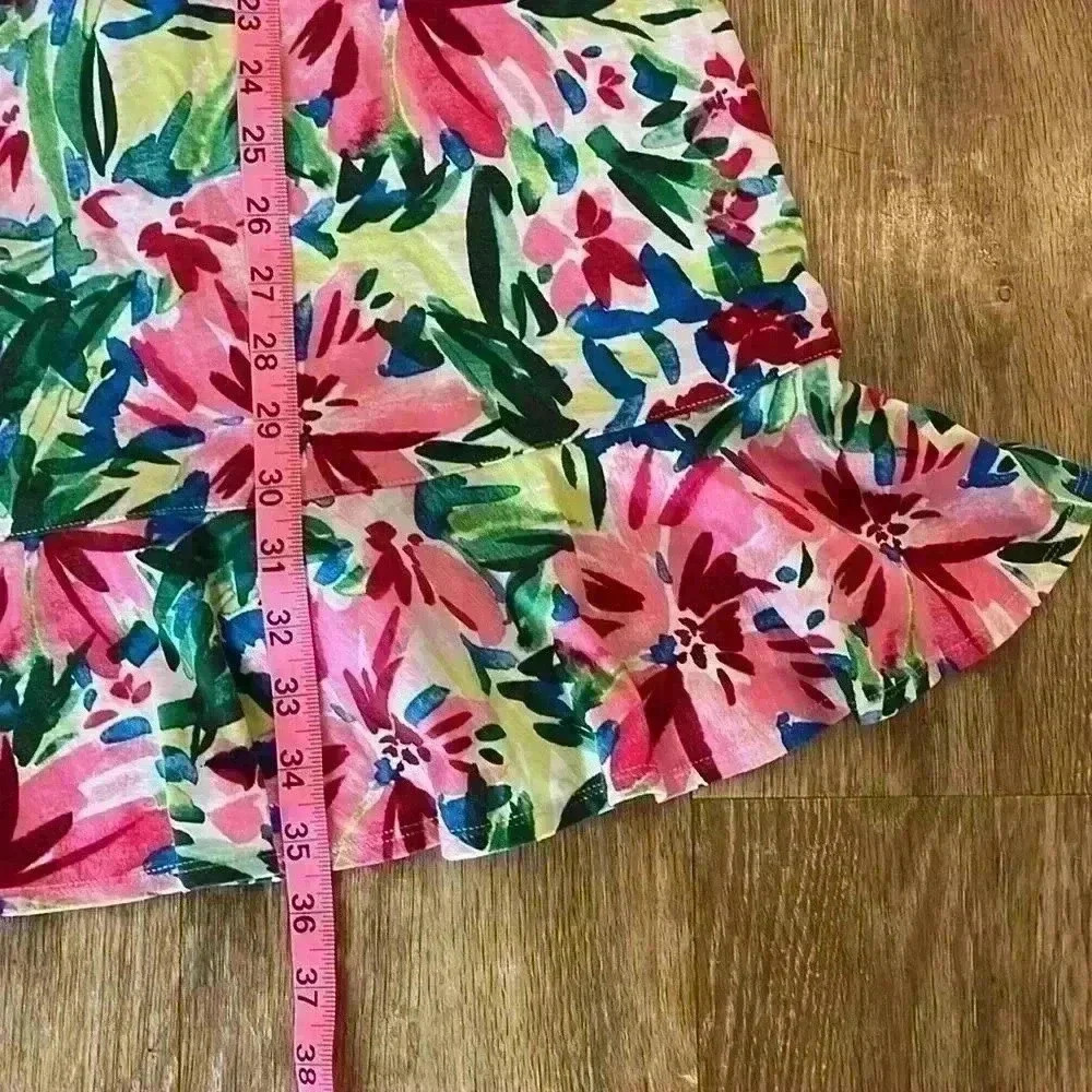 EUC Tommy Bahama Sunset Cove Sleeveless Dress Size Small Cotton Blend Round Neck - Picture 9 of 11